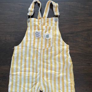 Boys striped overalls